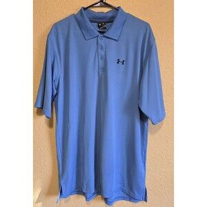 Men's Under Armour s/s Freedom Blue Polo XL  2 piles.  Sizes are in pictures.